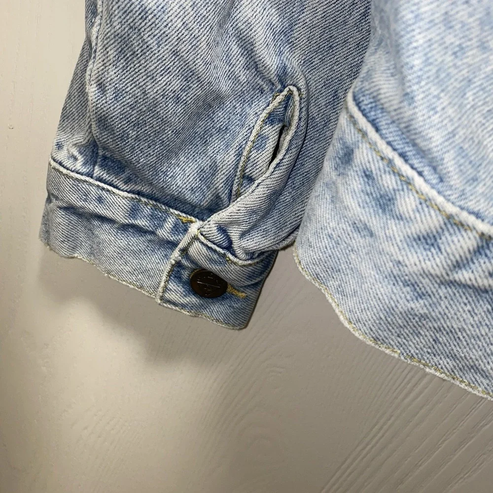 Men's George's Marciano Guess Denim Jacket‎ Light Wash Medium y2k